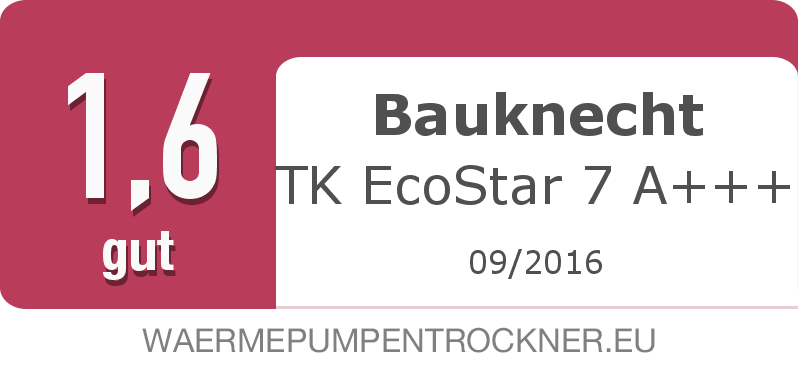 Testsiegel: Bauknecht TK EcoStar 7 A+++ width=