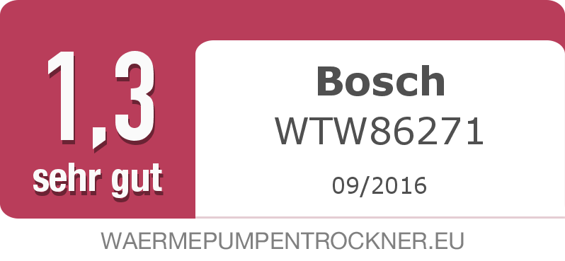 Testsiegel: Bosch WTW86271
